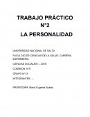 TRABAJO PRÁCTICO N°2 LA PERSONALIDAD