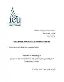 PLATAFORMAS LSM. Página 1