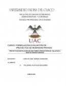 PROYECTO DE INSTALACION DE UNA FABRICA PRODUCTORA DE GALLETAS A BASE DE GRANOS ANDINOS