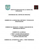 PROYECTO: “FUSION Y ADQUISICION DE EMPRESAS EN MEXICO”