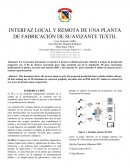 INTERFAZ LOCAL Y REMOTA DE UNA PLANTA DE FABRICACIÓN DE SUAVIZANTE TEXTIL