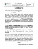 Acta de conciliación: Contrato de arrendamiento