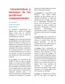 Características y funciones de los periféricos computacionales