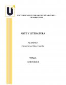 ARTE Y LITERATURA. Actividad 2