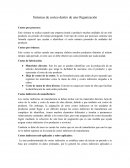 Sistemas de costeo dentro de una Organización