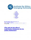 ¿Por qué es tan alto el coeficiente intelectual de los judíos Ashkenazi?