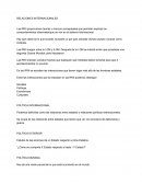 RELACIONES INTERNACIONALES