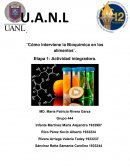 Bioquímica en los alimentos etapa 1 integradora