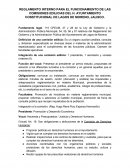 REGLAMENTO INTERNO PARA EL FUNCIONAMIENTO DE LAS COMISIONES EDILICIAS