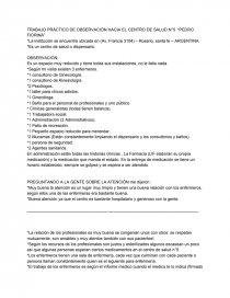 Breve sintesis del miu observacion en terreno. Página 1