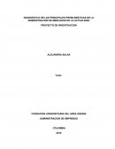 Diagnóstico de las principales problemáticas de la administración de mercados en la actualidad