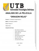RESUMEN DE LA PELICULA “DRAGON ROJO”