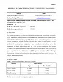 PRUEBAS DE CARACTERIZACIÓN DE COMPUESTOS ORGÁNICOS