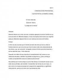 Control de lectura del mono desnudo. Página 1