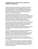 LA IMPORTANCIA DEL CONTEXTO EN EL PROCESO ENSEÑANZA-APRENDIZAJE