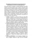MECANISMOS DE PARTICIPACIÒN DEL SECTOR PRIVADO EN EL FINANCIAMIENTO DE PROYECTOS GUBERNAMENTALES