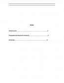 Propuesta de educación inclusiva