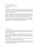 POLÍTICAS DE OPERACIÓN Gastos y Presupuestos de la Fundación