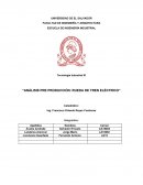 Análisis pre producción: Rueda de tren eléctrico