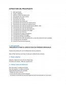 Estructura del presupuesto