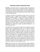 Educación, Salud y Protección Social