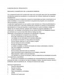 Elaboración del presupuesto