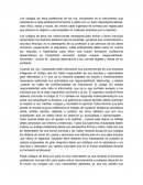 Los códigos de ética profesional de los Ing. industriales