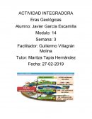 Actividad integradora Eras geológicas