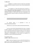 FORMATO DE APELACIÓN AUTO SIN AGRAVIOS