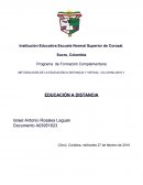 METODOLOGÍA DE LA EDUCACIÓN A DISTANCIA Y VIRTUAL I AC CHINU 2019-1 EDUCACIÓN A DISTANCIA