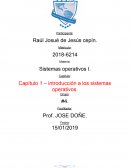 Sistemas operativos , Capítulo 1 – introducción a los sistemas operativos