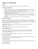DINAMICA DE LA ORGANIZACION