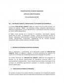 PRESENTACIÓN DE ESTADOS FINANCIEROS NOTAS DE CARÁCTER GENERAL