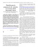 Plantilla para la preparación de atículos con normas IEEE