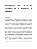 Herramientas web 2.0 y su influencia en la educación a distancia