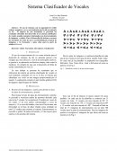 Sistema Clasificador de Vocales