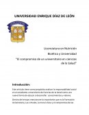 Bioética y Universidad “El compromiso de un universitario en ciencias de la Salud”