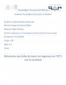 Relaciones que debe de tener un ingeniero en TIC’S con la sociedad