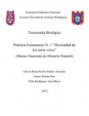 Taxonomía Biológica Práctica Extramuros N. 1 “Diversidad de los seres vivos”