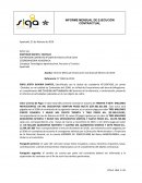 Informe Mensual de Ejecución Contractual febrero de 2019