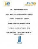 Epistemología y ciencias sociales de Theodor Adorno