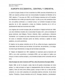 EUROPA OCCIDENTAL, CENTRAL Y ORIENTAL