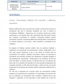 Lectura: Conocimiento didáctico del contenido y didácticas específicas