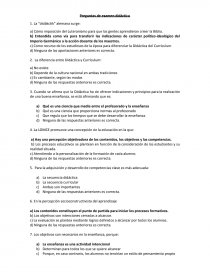 Preguntas de examen didáctica. Página 1