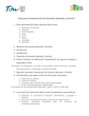 Guía para la elaboración de Acuerdos Aprender a Convivir
