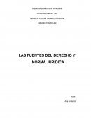 LAS FUENTES DEL DERECHO Y NORMA JURIDICA