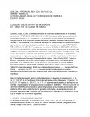 Acto reclamado - desalojo y desposesión de inmueble