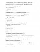 Afirmaciones de cálculo diferencial. Límites y derivadas