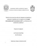 Proyecto sobre estilos de aprendizaje