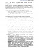 EL DERECHO ADMINISTRATIVO. ORIGEN, CONCEPTO Y ESTRUCTURA